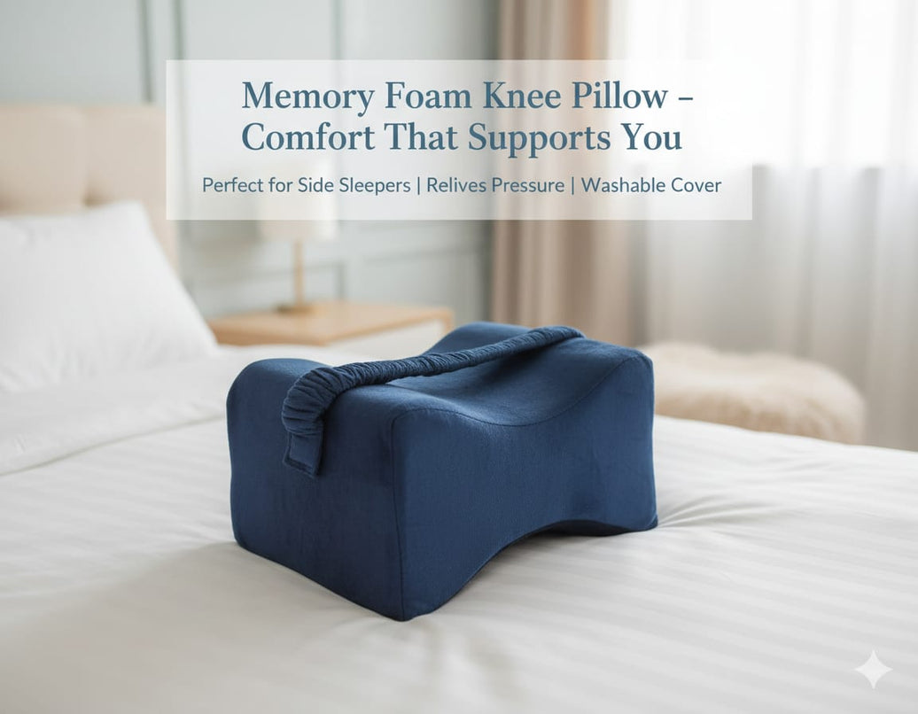 COO RIZZ Memory Foam Knee Pillow for Side Sleepers