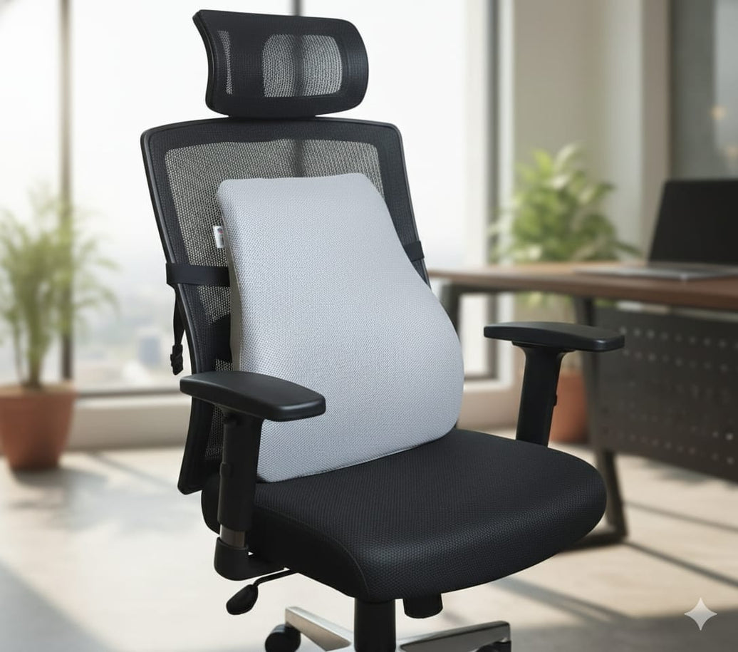 COO RIZZ Ergonomic Memory Foam Lumbar Support Cushion