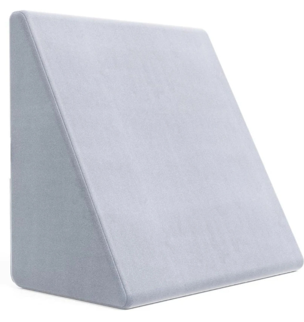 COO RIZZ High Density Foam Bed Wedge Cushion – Ergonomic Inclined Support Pillow with Breathable Washable Cover
