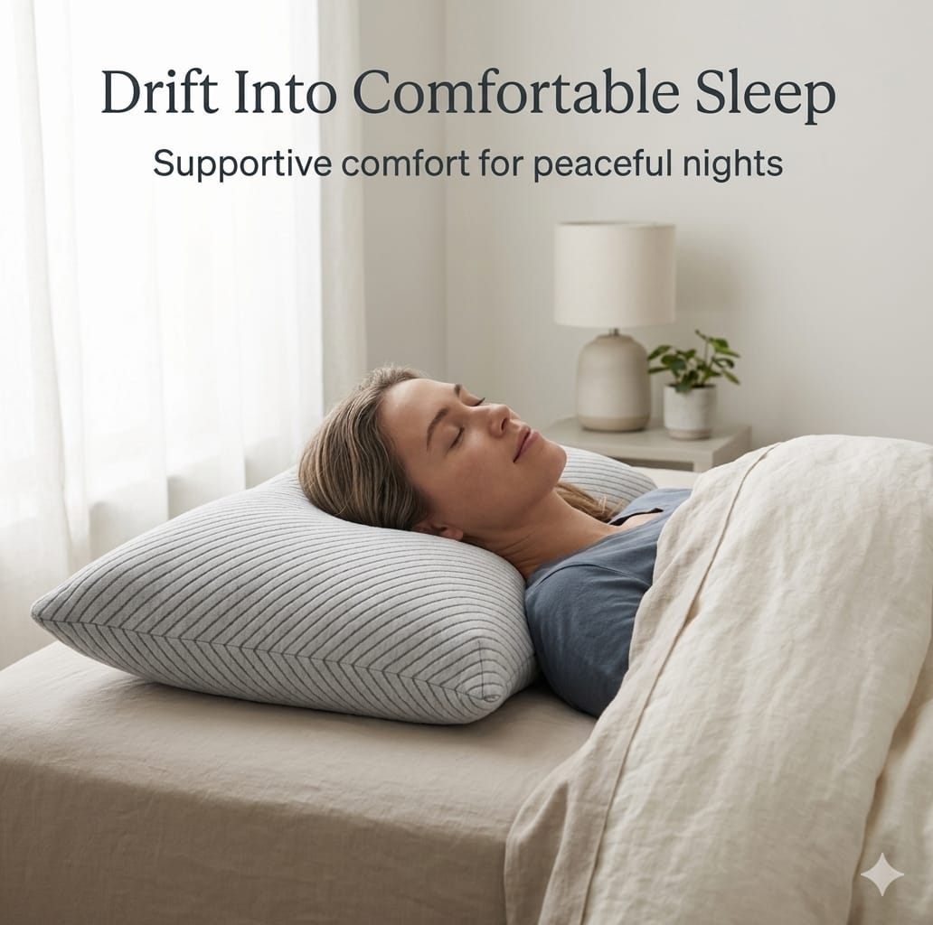 COO RIZZ Queen Size Memory Foam Pillow for Sleeping
