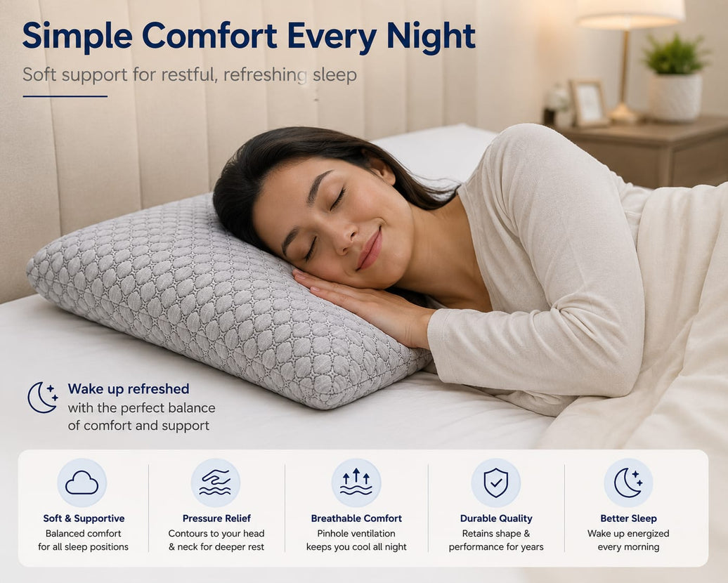 COO RIZZ Slim Standard Gel Memory Foam Pillow