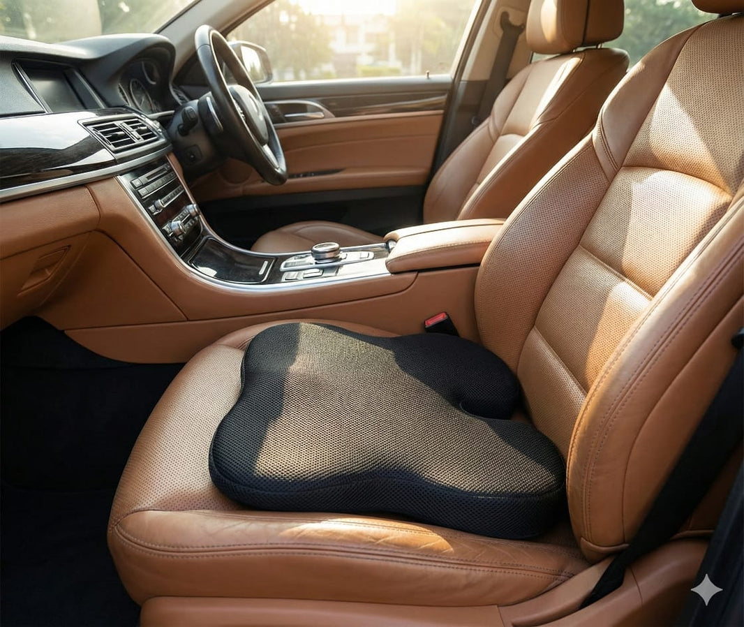 COO RIZZ Memory Foam Slim Coccyx Car Seat Cushion