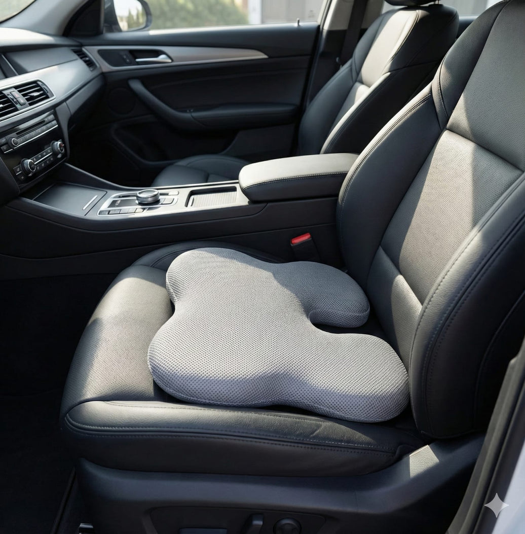 COO RIZZ Memory Foam Slim Coccyx Car Seat Cushion