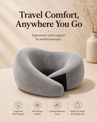 COO RIZZ New Travel Pillow Memory Foam 360°