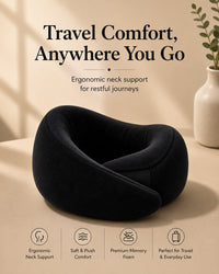 COO RIZZ New Travel Pillow Memory Foam 360°