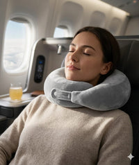COO RIZZ 360-Degree Memory Foam Travel Neck Pillow