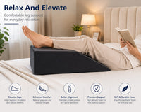 COO RIZZ Nap Time Anytime Leg Elevation Pillow – High-Density Foam Wedge Pillow