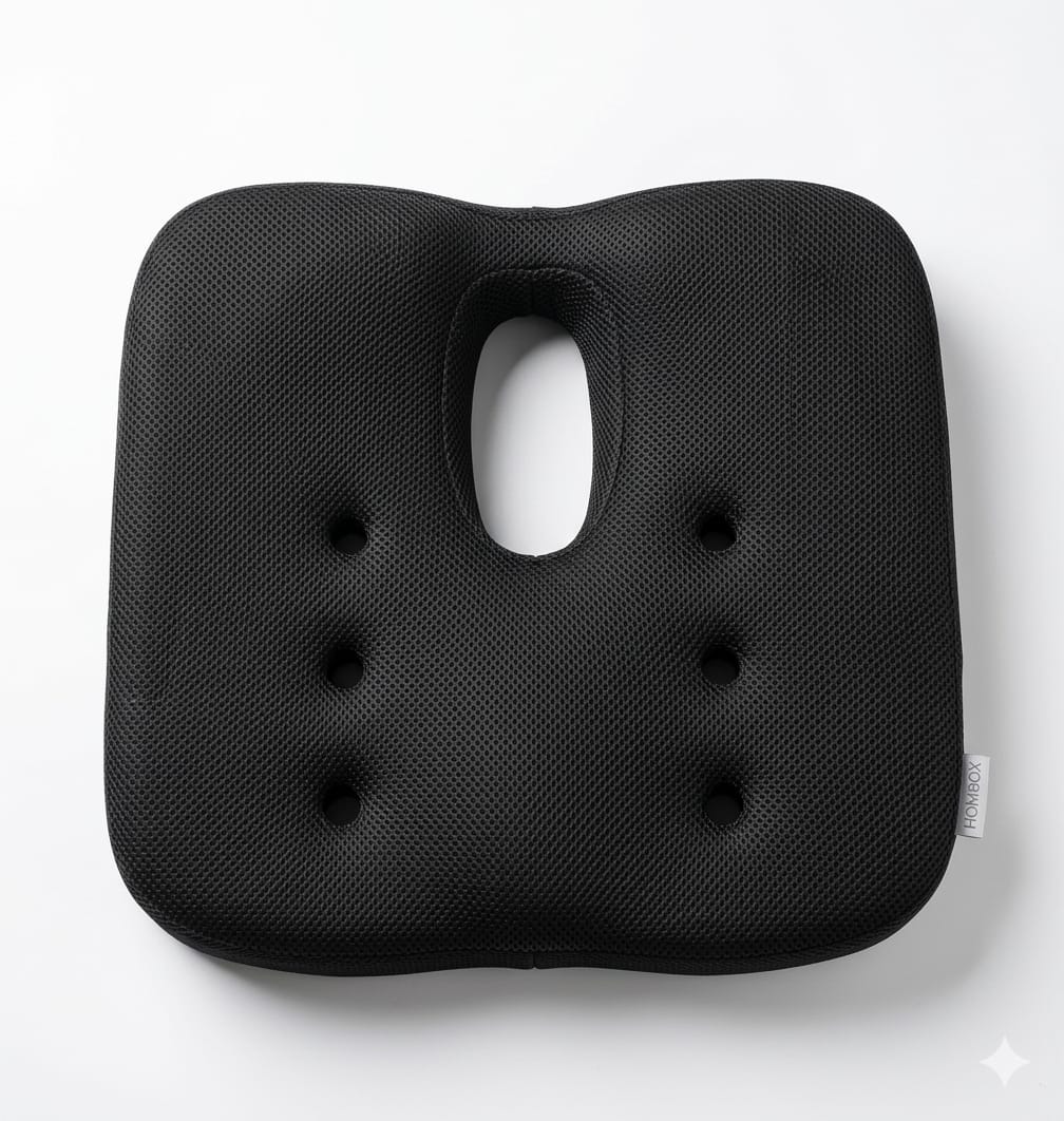 COO RIZZ Six-Hole PU Foam Coccyx Seat Cushion