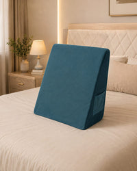 COO RIZZ High Density Foam Bed Wedge Cushion – Ergonomic Inclined Support Pillow with Breathable Washable Cover